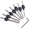 8pcs/set Countersink Drill Bit Countersink Bit Screw Set High Speed