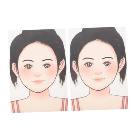 SEWACC 2pcs Reusable Face Paint Practice Board Water-Washable Makeup Template for Boy Girl Adults for Face Painting Techniques at Parties and Events