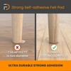 Furndiy Felt Furniture Pads for Hardwood Floors, Self-Adhesive Felt Pad