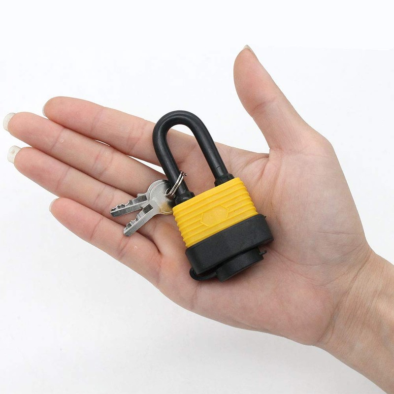 Long Shackle Padlock Waterproof Weatherproof Heavy Duty 2 Keys Per