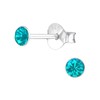 Bungsa Stud Earrings with Genuine European Crystal (LA CRYSTALE) 3