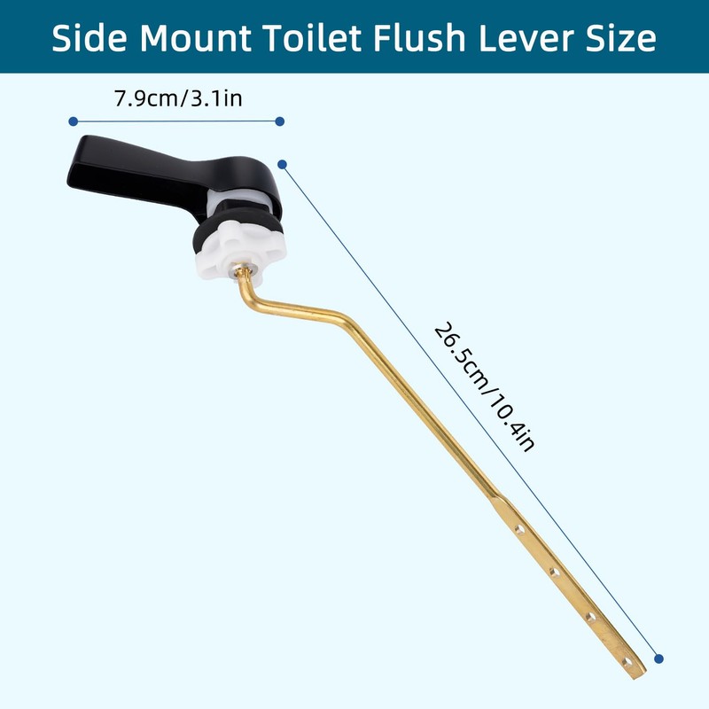 Hygie Rinse Toilet Handle, 2 Pack Universal, L Shaped, Lever