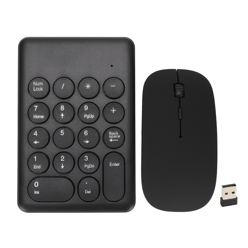 Numeric Keypad Portable Slim 2.4GHz USB Wireless Mini Black Numeric
