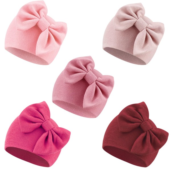 DRESHOW Newborn Baby Hats Hospital Hat Beanie Infant Bow Hats