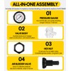 DearChan 273564Z Manual Air Relief Valve Replacement/Pressure Release Assembly with