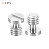PATIKIL 3/8"-16 Thread 15.5mm Length Camera Quick Release Screw Tripod