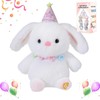 MILEGI Happy Birthday Interactive Bunny, Clapping Activates Singing Dancing Shaking,