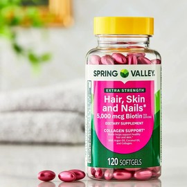 Biotina 5000mcg Colageno Uñas Piel Cabello 120 Caps Eg H18 Sabor Sin sabor