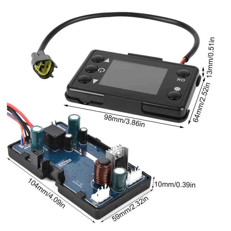 Copgge 12V/24V Diesel Heater Control Board Parking Heater Controller Panel