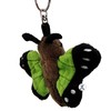 Moosi Butterfly Plush Key Ring Green Plush Toy Cuddly Toy