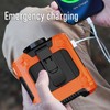 Greensen 10.000 MAh USB-Hüftventilator mit Trageband, Integrierter Typ-C-Eingangsanschluss, 3-Gang-LED-Licht, Nackenventilator,