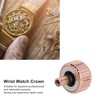 5pcs Professional Watch Crown Steel Wrist Watch Parts Watchmaker Repairing