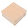 LALAFINA Craft Timber Basswood Laminate 10pcs Square Boards Plywood Sheets