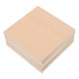 LALAFINA Craft Timber Basswood Laminate 10pcs Square Boards Plywood Sheets for DIY Projects