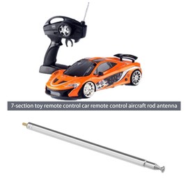 2PCS M3 Gewinde 7 Abschnitte Teleskopantenne für AM FM Radio Radio TV RC Auto Flugzeug Controller Ersatz Fernbedienung Zubehör gedehnte Länge 730mm