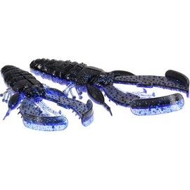 Westin CreCraw Creaturebait 8.5 cm 7 g – 5 Rubber Crabs, Colour: Motoroil Pepper