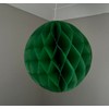 Bottle Green Paper Honeycombs, 10cm-30cm (5 Pack)