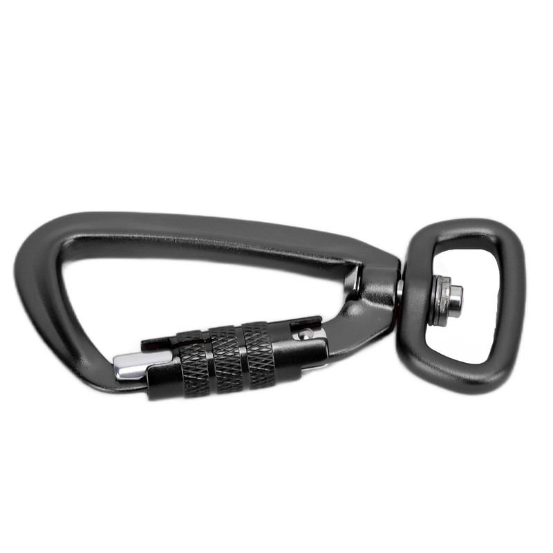 Carabiner Clip Auto Locking Square Bottom 360 Rotational Hook Accessory