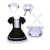 Colorful House Women's Cosplay French Apron Maid Fancy Dress Costume