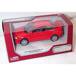 Corgi K’INSMAR’T Mitsubishi Lancer Evolution X red car pull back and go action 1:36ish diecast model, 5329R-01