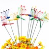 Attuslla 50 PCS 3D Dragonfly Garden Decor Dragonfly Stakes with