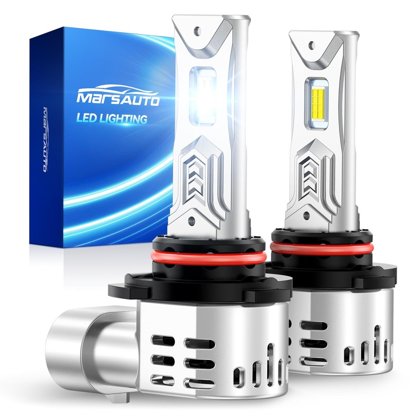Marsauto 9006/HB4 LED Fog Light Bulbs, 34,000LM Ultra-Bright for Wider