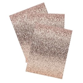 10 X A4 Glitter Card Sheets Rose Gold - 210gsm Non Shed Glitter Cardstock for Card Making - Glitter Card Compatible w/Die-Cutting Machines - Sparkly Craft Supplies