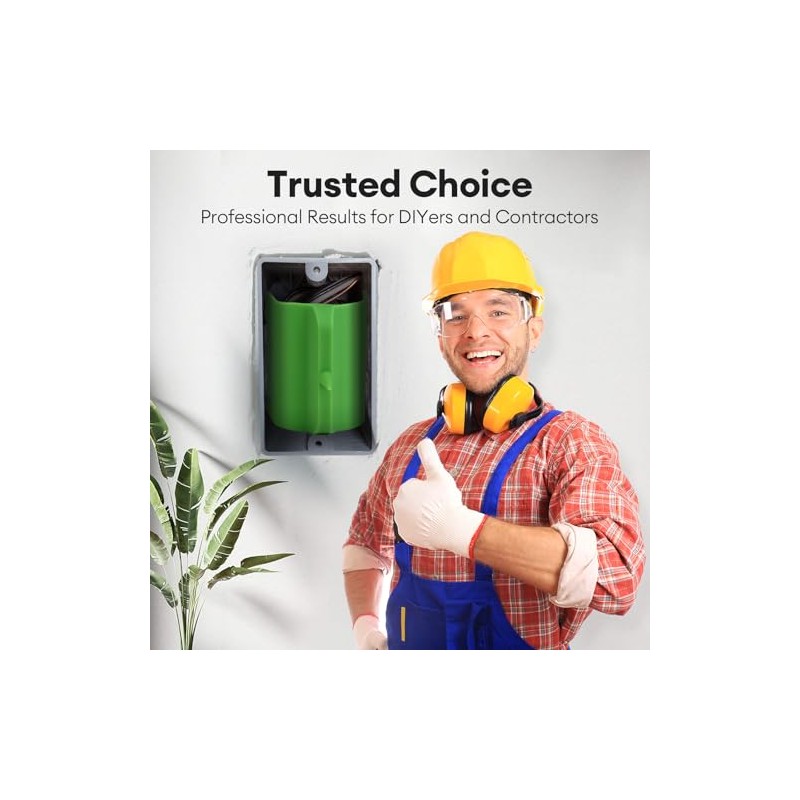 6 Pack Drywall Outlet Marker - Protects Wires During Sheetrock