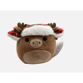 Squishmallows Maurice the Brown Moose Reindeer 4.5" Christmas Plush Stuffed Toy