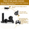 Zmbroll 1500Pcs Tiny Micro Repair Screw Metric M1/M1.2/M1.4/M1.6/M1.7 Black Carbon