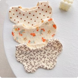 Custom Soft Print Knit Bamboo Organic Cotton Baby Bibs Burp Cloths Sets Baby LoveySize: 3T, Color: Yellow