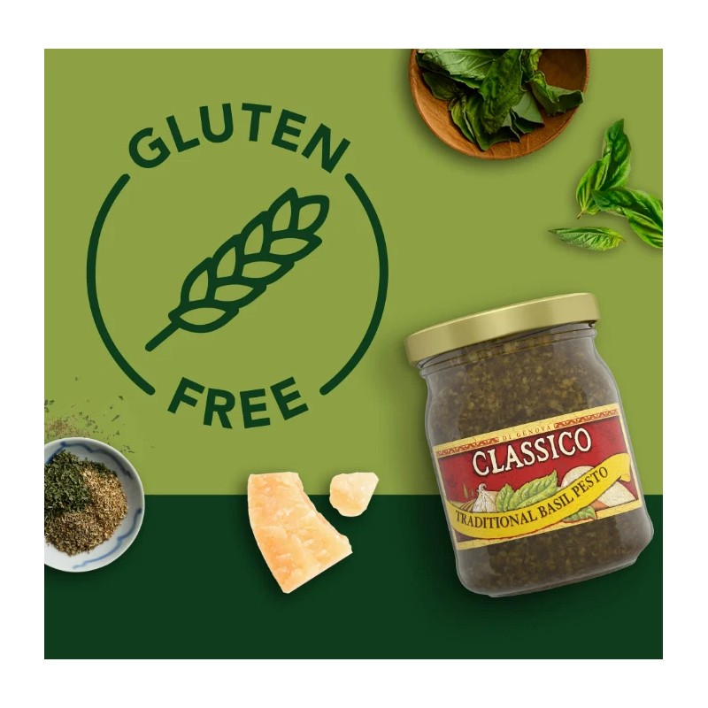 Classico Signature Traditional Basil Pesto Sauce Spread 8.1 Oz x