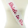 SHATCHI Bride to BE Sash White Lace Hen Night Out