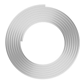 KWOKWEI 3/8" OD Aluminum Coiled Tubing, 1060 Grade Aluminium Tubing 0.04" Wall Thickness, 10FT Aluminum Seamless Round Tube for Refrigerator Air Conditioner