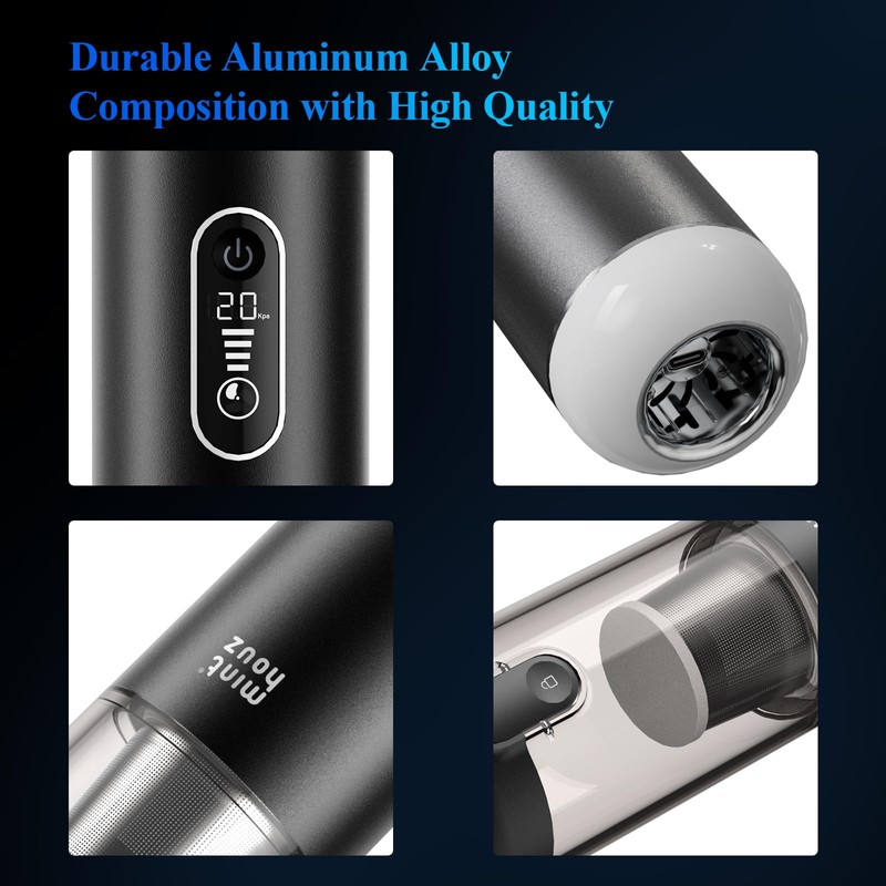 Car Vacuum Portable Cordless - 20000PA High Power Handheld Vacuum