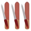 3 Pack Metal Nail File with Sharp Pointed Tip and