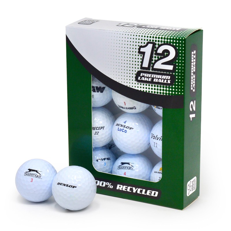 Second Chance Lake Golf Balls - 12 Assorted Recycled Grade