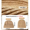 Wool Fisherman Beanies for Men Women, Short Knit Fall Winter
