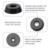 sourcing map Rubber Feet Bumper Buffer Chopping Board Pad Metal