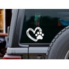 Paw Cat Heart Cute Cat Lover - Vinyl Decal -