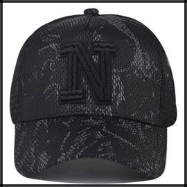 White Fang CZA431 Hat, Cap, Baseball Cap, Mesh, Breathable, Lightweight, Fashion, Casual, Men's, Women's, Black, Free size