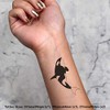 4 x 'Killer Whale' Temporary Tattoos - Water Resistant, Skin-Safe,