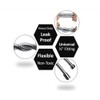 Shower hose, 1.5 m flexible stainless steel shower hose, universal,