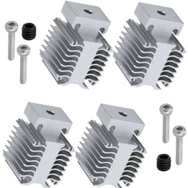 for Creality Ender 3 V3 Se/KE Aluminum Heat Sink All Metal Radiator Heat Dissipation Block,Fast Cooling Block for Creality Series Hotend Replacement Parts (4)