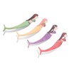 FRCOLOR 4pcs Mermaid Design Lash Tweezers for Easy False Eyelash