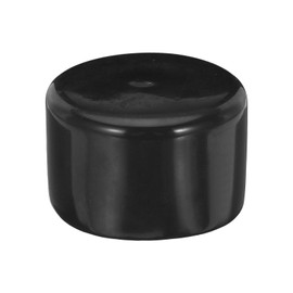 QUARKZMAN Rubber End Caps 100mm Internal Diameter Vinyl Round Tube Bolt Cap Cover Screw Thread Protector Black