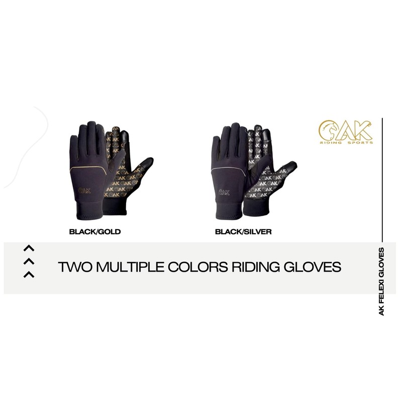 AK Xtreme Designed Polar Flexi Winter Horse Riding Gloves &