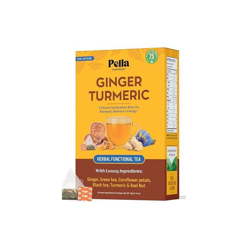 Ginger Turmeric with Black & Green Tea – Blended with