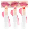 BINGBRUSH 3 Pcs Crystal Flower Jelly Color Changing Lipstick,Long Lasting