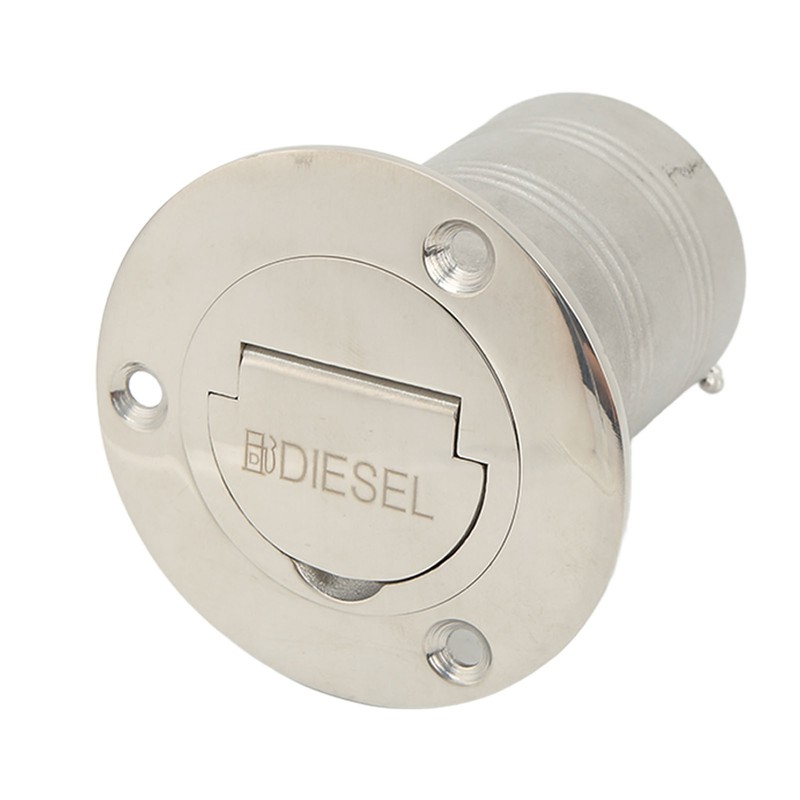 Boat Filler Right Angle Clamshell 316 Stainless Steel Hardware for
